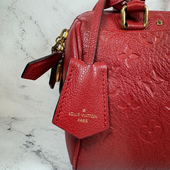 Louis Vuitton Empreinte Speedy 20 Cherry Red NM Bandouliere leather mini LV bag - Picture 9 of 15